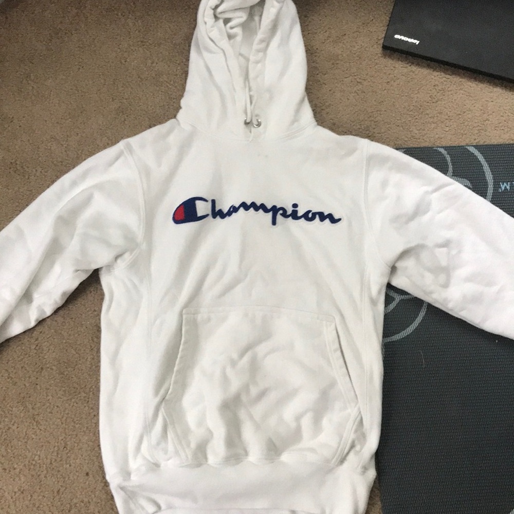 white champion hoodie